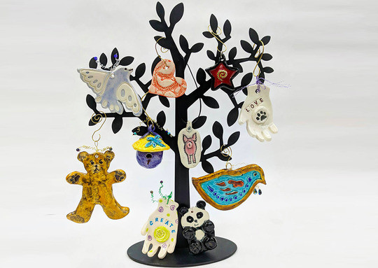 CREATE Arts Center Ceramic Holiday Ornaments